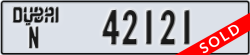 dubai - code - N - number -42121