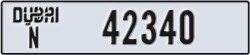 dubai - code - N - number -42340