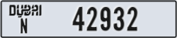 dubai - code - N - number -42932