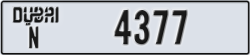 dubai - code - N - number -4298