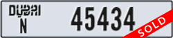 dubai - code - N - number -45434