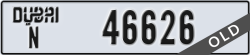 dubai - code - N - number -46626