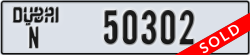 dubai - code - N - number -50302