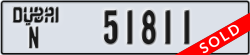 dubai - code - N - number -51811