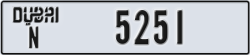 dubai - code - N - number -5251