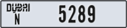 dubai - code - N - number -5289