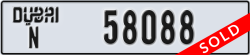 dubai - code - N - number -58088