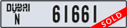dubai - code - N - number -61661