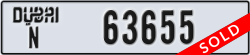 dubai - code - N - number -63655