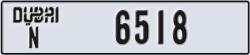dubai - code - N - number -6518