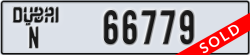dubai - code - N - number -66779