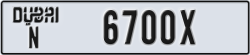 dubai - code - N - number -6700X