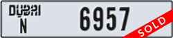 dubai - code - N - number -6957