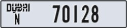 dubai - code - N - number -70128