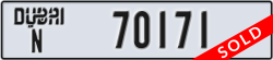 dubai - code - N - number -70171