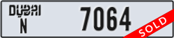dubai - code - N - number -7064