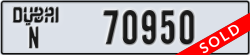 dubai - code - N - number -70950