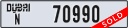 dubai - code - N - number -70990