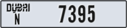 dubai - code - N - number -7395