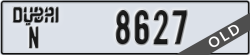 dubai - code - N - number -8627