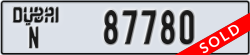 dubai - code - N - number -87780