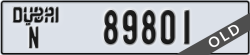 dubai - code - N - number -89801