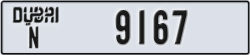 dubai - code - N - number -9167