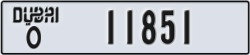 dubai - code - O - number -11851