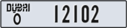 dubai - code - O - number -12102