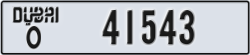 dubai - code - O - number -41543