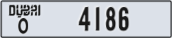 dubai - code - O - number -4186