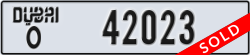 dubai - code - O - number -42023