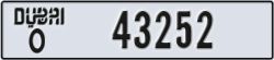 dubai - code - O - number -43252