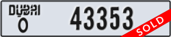 dubai - code - O - number -43353