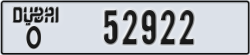 dubai - code - O - number -52922