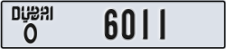 dubai - code - O - number -6011
