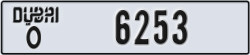 dubai - code - O - number -6253