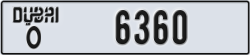 dubai - code - O - number -6360