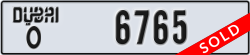 dubai - code - O - number -6765