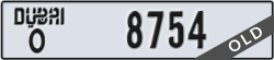 dubai - code - O - number -8754