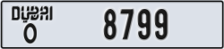 dubai - code - O - number -8799