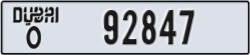 dubai - code - O - number -92847