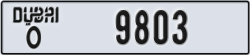 dubai - code - O - number -9803