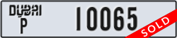 dubai - code - P - number -10065