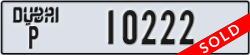 dubai - code - P - number -10222