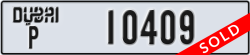 dubai - code - P - number -10409
