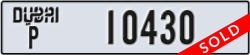 dubai - code - P - number -10430