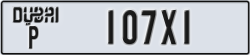 dubai - code - P - number -107X1