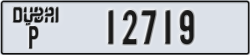 dubai - code - P - number -12719