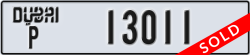 dubai - code - P - number -13011